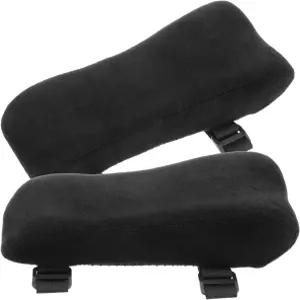 인체공학적 사무용 의자 팔 패드 2개 메모리 폼 팔걸이 책상 커버 팔꿈치 압력 용 쿠션