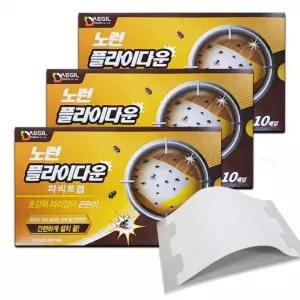 노런 플라이다운 왕파리 날파리 벌레 끈끈이 30매입