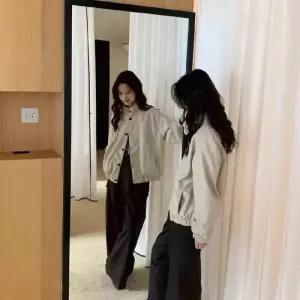 여자 봄 캐주얼 야구 점퍼 차이나 코트 복 상의 CH1