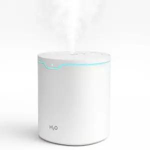 사무실 책상 침실 탁상용 듀얼 LED 저소음 초음파 USB 대용량 2L 가습기