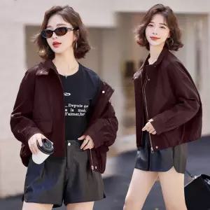 여성용 캐주얼 야구 점퍼 봄가을 숏 집업 자켓 CH3