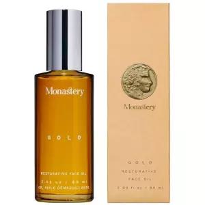 Monastery - 골드 페이스 모이스처라이저 50.3ml(1.7액량 온스) 희귀 샌달우드 너트 오일 포함 자극, 건조,