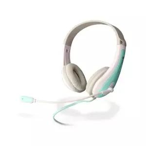 학교 강의 온라인 수업 어린이 유선 고음질 경량 마이크 헤드셋 민트색