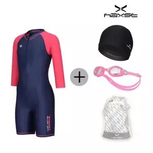 [헤스트]헤스트 여아 반전신 긴팔 실내수영복 4종세트 SIHTB-G15