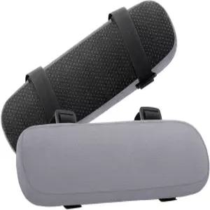 모시오 의자 팔걸이 패드 2팩 메모리 폼 홈/오피스 커버 편안한 컴퓨터 게이밍 팔꿈치 쿠션 탈착식 세척