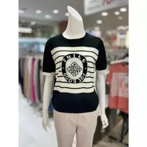 [트리아나]소고 세이브존01 스팽글로고포인트니트티셔츠 AK2TA16_A (48199842)