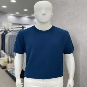 [트루젠]남성 쿨 워셔블 인견 레이온 폴리 라운드넥 U넥 여름 반팔 니트 티셔츠 7컬러