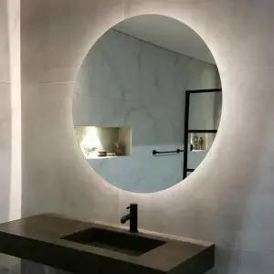 [오너클랜]LED 원형 700파이 욕실 화장대 간접조명 3색디밍 거울