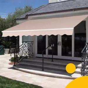 무타공 기둥식 어닝 차양식 비가림막 테라스 고정 천막