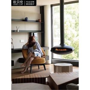 천장형 벽난로 별장 펜션 행잉 실내용 장작 불멍 모닥불 거실 포그 인테리어 겨울