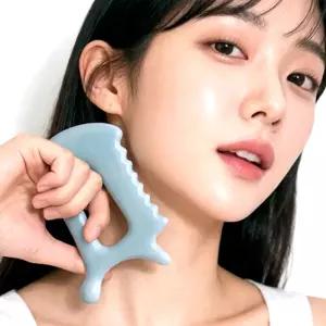 세라핏 도자기 괄사 핸드메이드 국내생산 얼굴 두피 피부관리 마사지기
