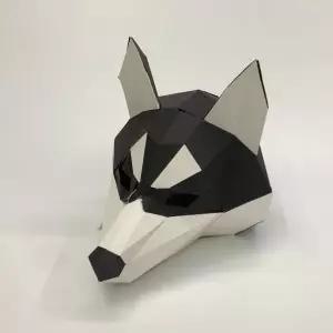 가면 가면 허스키 동물 3d 가면 만들기 종이 입체 탈 종이가면만들기