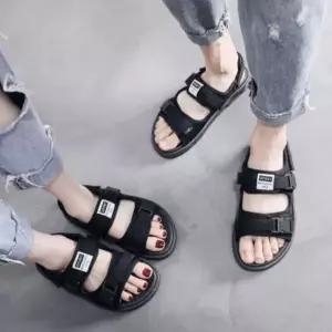 패치포인트 투버클 스트랩 남녀공용 샌들 여름 커플룩