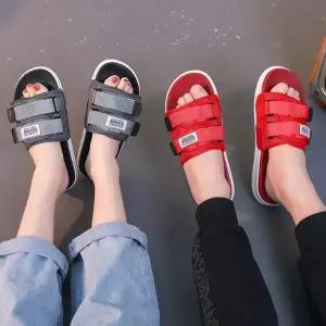 데일리 남녀공용 커플 슬리퍼 찍찍이 스트랩 여름신발