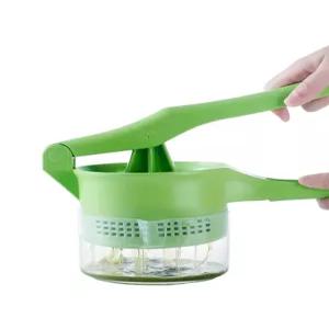 수동 오렌지 착즙기 가정용 L급 녹색 플라스틱 짜개 과일