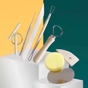 도예 8종 작업용 조각 도구 세트 점토 조각기 세라믹 공예용품