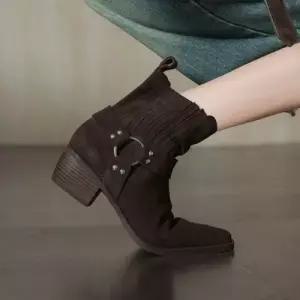 여친 워커힐 신발 스틸레토 힐 앵클 부츠 KS5