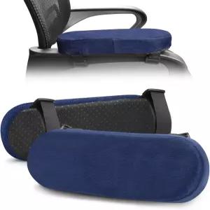 BangBoom 2팩 소프트 오피스 의자 팔 패드 쿠션 메모리 폼 팔걸이 커버 책상 게임용 휠체어 압력 를 위한