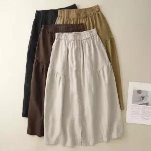 스파이더맨 여성용 하계 슬림핏 미디스커트 A라인 OPH2