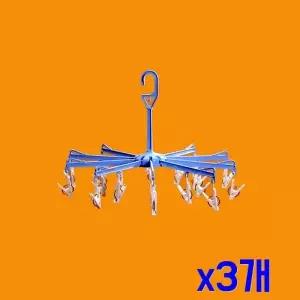 TBZ 빨래집게 360도 회전 속옷 건조대(20p) (스카이) x3개
