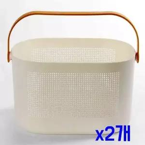 TBZ 욕실용품 간편 보관 목욕 바구니(옐로우) x2개