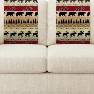 리클라이너 의자 헤드레스트 커버 동물 스타일 소파 가구 보호대용 헤드 2개