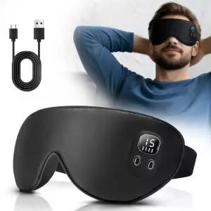 무선 온열 마스크 4가지 발열 기능이 있는 충전식 수면 타이머 빛 차단 디자인 세탁 가능한 커버 일상적인