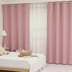 TBZ 상상 암막 커튼 핑크 150x160cm 2개