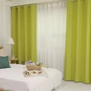 TBZ 상상 암막 커튼 연두 225x230cm 2개