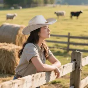 남녀용 OIERNFE 카우보이 모자 선물 포장이 포함된 카우츠맨 와이드 브림 웨스턴