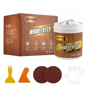 화이트 우드 필러 - 가구용 9.87온스 페인트 및 염색 가능한 목재 수리 퍼티 부러지거나 결함이 있는 대한