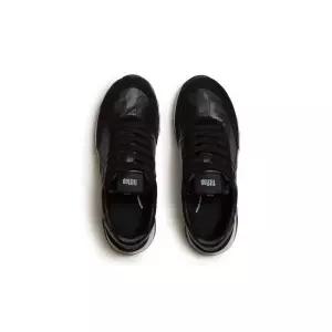 핏플랍 동탄점 여성 레트로-Q FF 메탈릭 패브릭스웨이드 스니커즈 - 블랙 FT61K2N175 289279