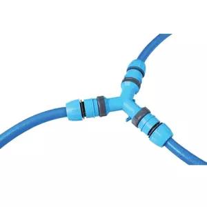 원터치 호스연결구 Y자형 3구 호스 어댑터 호스연결 호스밸브 급수캡