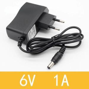 1PCS 6V1A  AC 100V-240V 변환기 어댑터 DC 6V 1A 1000mA 전원 공급 장치 EU 플러그 5.5mm x 2.1mm