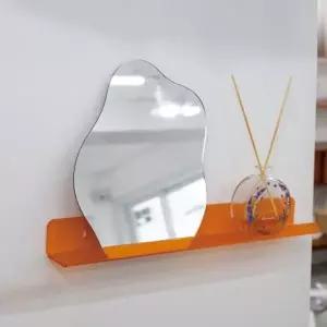 투명옐로우 5T 500x150mm 무타공 아크릴판 인테리어소품 투명 플레이트