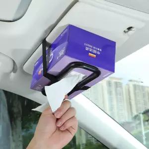 자동차 선 바이저 티슈 박스 거치대 탄성 행잉 냅킨 의자 등받이 인테리어 액세서리