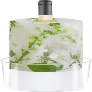 스 몰드 와인 병 냉각기 칵테일 바 파티 결혼식을 위한 DIY 아크릴 버킷 할로윈 크리스마스 홀리데이