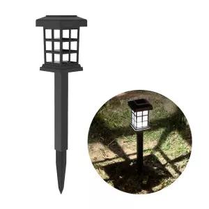 솔라 태양광 사각격자형 LED 정원램프 2개 정원등 인테리어조명 가든램프