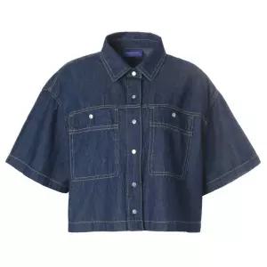 여성 크 반팔데님셔츠 FPBSH755F 추천 클라이드앤