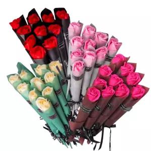 (골라가게) 비누꽃 장미꽃 한송이(10개 한다발) 선물