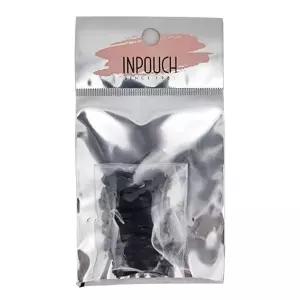 TBZ 블랙 머리끈 대 50p 칼라고무밴드 대용량머리끈 검정 고무줄