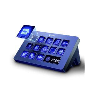스트림 컨트롤러 매크로 키보드 D200 U-Studio 패드 14 LCD 키, 앱과 소프트웨어를 제어할 수 있는 13개의 사용자 지정 키 덱, OBS, 트위치, 유튜브 등에서 작동 , Mac /PC용
