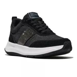 핏플랍 F-모드 플로우 크리스탈 데님스웨이드 스니커즈 - 블랙 데님 FT61K2N084 233003