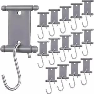 모닝로 8개의 RV 차양 후크 캠핑카 조명 클립 5/6mm 캠핑 텐트 실내외 용품용 양면 홀더용