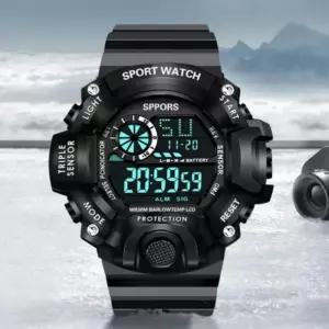 시계 스포츠 손목 전자 조명 조깅 군인 스탑워치 등산 조명 군인 전자 스포츠 스탑워치 손목 조깅 시계