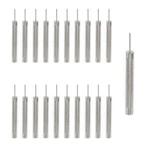 T Tulead 시계 펀치 바늘 밴드 20개 핀 도구 제조기 링크 팩 0.8mm 제거 수리 제거기