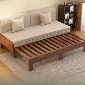 확장형 쇼파 겸 거실 침대 침대쇼파 1인용 간편형 가죽 좌식