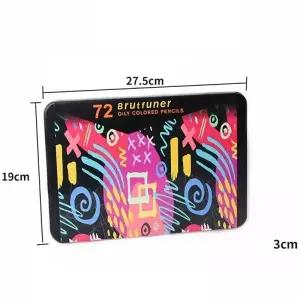 TBZ 미술작업 색연필 세트 틴트케이스72 색 유성
