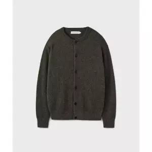 UNION BLUE AURORA ALPACA CROP CARDIGAN [DARK OLIVE] 408277