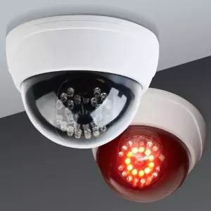 모형CCTV 돔형 LED라이트 방범용 가짜CCTV 건전지형 cctv모형 cctv 가짜cctv